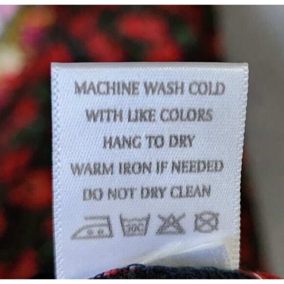 NEW Dolly's D-Lite Custom Long Sleeve V Neck Micro Mini Dress Floral Fringe Sz M - Picture 13 of 16